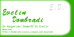 evelin dombradi business card